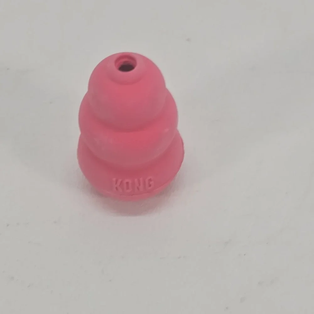 Kong PUPPY X-SMALL PINK stuffable Chewing Toy Teething Dog Chew Up To 5Lbs